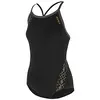 Image de ZONE3 Combinaison pour Femme emblématique Bound Back   Noir/doré/Gris   Protection Solaire légère et Protection Contre Les Rayons UV et Les propriétés SPF