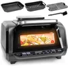 Image de Duronic FG19 Airfryer Grill Friteuse électrique à air chaud grill 1900W Four Friteuse sans huile accessoires pour airfryer cuisson rôtir pizza gril griller frites barbecue intérieur