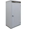 Image de Ezooza Armoire de rangement Palladium High Store 98,5 x 69,5 x 180 cm à une porte d'extérieur de couleur grise