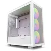 Image de NZXT H7 Flow RGB Blanc - CM-H71FW-R1 - Boîtier Gaming Compact   Airflow élevé   Panneau latéral en Verre trempé   Cable Management Facile   3 Ventilateurs F140 RGB Core Inclus
