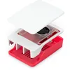 Image de Raspberry Pi® Boîtier pour Ordinateur monocarte Convient pour: Raspberry Pi® 5 B Rouge, Blanc