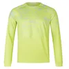 Image de Endura T-Shirt de Cyclisme à Manches Longues imprimé marbre pour Homme, Vert Citron, L