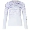 Image de Enudra T-Shirt de Cyclisme à Manches Longues imprimé marbre pour Femme, chiné, S