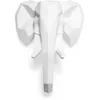 Image de Iconik Interior Tête d'éléphant Origami - Résine Blanc