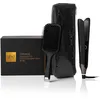 Image de ghd - Coffret lisseur cheveux ghd Chronos - Fer à lisser professionnel (Noir) - Brosse et pochette incluses - Coiffage 3x plus rapide, sans dommage - Lisseur boucleur, idéal tous types de cheveux