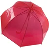 Image de Kimood - Parapluie transparent (Taille unique) (Rouge)