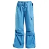 Image de Hell Bunny Nickel Trousers Femme Pantalon Cargo Bleu M 65% Polyester, 35% Coton Cargo