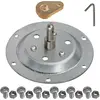 Image de SPARES2GO Kit d'axe de tambour riveté, compatible avec sèche-linge Indesit IDC75 IDCA 735