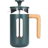 Image de La Cafetière - Cafetière à piston 3 tasses LC Pisa avec poignée en bois verte - 350 ml OS