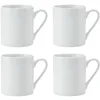Image de Mikasa Egret Set de tasses en porcelaine fine, 4x tasses blanches classiques pour le thé et le café, 380ml - Emballage cadeau et lavable au lave-vaisselle