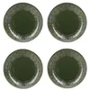 Image de Mikasa Jardin Ensemble d'assiettes d'appoint 4 pièces, vert, service pour 4, ensemble de 4 assiettes d'appoint en grès, assiettes rondes de 21,5 cm - Emballage cadeau et lavable au lave-vaisselle