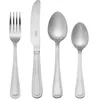 Image de Mikasa Portobello Ménagère 16 pièces en acier inoxydable, Couverts argentés pour 4 personnes comprenant 4 couteaux, 4 fourchettes, 4 cuillères à dessert et 4 cuillères à café