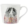 Image de Mikasa x Tipperleyhill tasse en porcelaine, 380ml, tasse en porcelaine fine avec détails en or véritable, mug fantaisie pour le thé et le café avec impression de cochon d'Inde, emballage cadeau