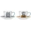 Image de Mikasa X Tipperleyhill Lot de 2 Tasses à Thé et Soucoupes en Porcelaine Fine, 240 ml, Optimales pour le Thé de l'Après-Midi, Passent au Lave-Vaisselle, avec Boîte Cadeau