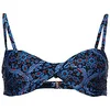 Image de Superdry Ensemble Bikini bohème Twist pour Femme, Imprimé Cachemire Bleu Marine, M