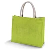 Image de Kimood - Sac de plage en jute - Femme (Lot de 2) (Taille unique) (Vert citron)