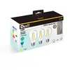 Image de Lot 3 ampoules LED à filament GLS E27 1521lm 10.5W = 100W Ø7cm IPX4 Diall blanc neutre