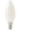 Image de Ampoule LED à filament flamme verre laiteux E14 470lm 3.4W = 40W Ø3.5cm Diall blanc chaud