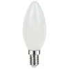 Image de Lot 3 ampoules LED à filament flamme dépolie E14 470lm 3.4W = 40W Ø3.5cm Diall blanc chaud