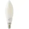 Image de Ampoule LED à filament flamme E14 650lm 4.8W = 51W Ø3.5cm Diall blanc neutre