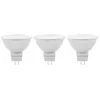 Image de Lot 3 ampoules LED MR16 GU5.3 621lm 6.1W = 50W Ø4.5cm Diall blanc chaud compatible variateur
