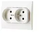 Image de Double prise en saillie blanc complet