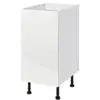 Image de Meuble bas de cuisine avec 1 porte GoodHome Stevia blanc brillant L. 40 x H. 72 cm