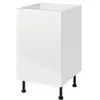 Image de Meuble bas de cuisine avec 1 porte GoodHome Stevia blanc brillant L. 50 x H. 72 cm