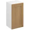 Image de Meuble haut de cuisine avec 1 porte GoodHome Verbena chêne massif L. 30 x H. 72 cm