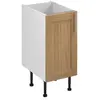Image de Meuble bas de cuisine avec 1 porte GoodHome Verbena chêne massif L. 40 x H. 72 cm