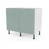 Image de Meuble bas de cuisine avec 2 portes GoodHome Stevia vert L. 100 x H. 72 cm