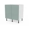 Image de Meuble bas de cuisine avec 2 portes GoodHome Stevia vert L. 80 x H. 72 cm