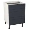 Image de Meuble bas de cuisine avec 1 tiroir et 2 casseroliers GoodHome Artemisia bleu L. 60 x H. 72 cm