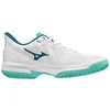 Image de Mizuno Wave Exceed Tour 5CC W Chaussures Tennis/Blanc/Turquoise/Moroccan Blue, 40 EU