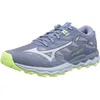 Image de Mizuno Chaussures de Course Wave Daichi 7 RoxyTrail pour Femme, Vindigo Subduedb Neolime, 37 EU