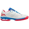 Image de Mizuno Wave Exceed Light Padel, Chaussures Homme, Blanc/OperaRed/Peace Blue, 40,5 EU, White Operared Peace Blue, 40.5 EU