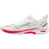 Image de Mizuno Wave Exceed Tour 5 AC, Chaussures de Tennis pour Femme, Undyed White/Quite Shade/OperaRed, 40,5 EU, Undyed White Remote Shade Operared, 40.5 EU