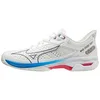 Image de Mizuno Wave Exceed Tour 5 CC, Chaussures de Tennis pour Homme, Undyed White/Spellbound/PaceBlue, 45 EU, Undyed White Spellbound Paceblue, 45 EU