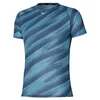 Image de Mizuno T-Shirt Dryaeroflow Graphic pour Homme, Bleu Cendre, M