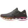 Image de Mizuno Wave Sky 6 Chaussure de Course sur Route pour Femme Noir Rose Orange 36.5 EU
