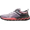 Image de Mizuno Femmes Wave Ibuki 4 Chaussure Trail Chaussures De Running Pastel Lilac/Black Oyster/Sun Kissed Coral - Violet 40