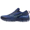 Image de Mizuno Wave Rider TT Neutralschuh Damen-Berry, Dunkelblau, Chaussures de Course Neutre Femme, Blue Depths Beveled Glass Vivid Orchid, 36.5 EU