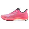 Image de Mizuno Wave Rebellion Sonic (W), Chaussures de Course Femme, High Vis Pink Purple Punch Ombre Blue, 40 EU