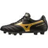 Image de Mizuno Morelia II Pro Soccer Unisexe, Noir doré Darkshadow, 44.5 EU
