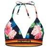 Image de Superdry pour femme. W3010359A Haut de bikini triangle avec logo vintage marine (M), Bleu, Beachwear, Polister recyclé, Durable