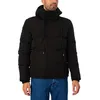 Image de Superdry Everest Short Hooded Puffer Veste à capuche pour homme, noir profond, XXXL