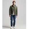 Image de Superdry pour homme. M5011757A Veste matelassée imprimée Fuji verte (M), Casuel, Polister recyclé, Durable