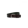 Image de Hackett London pour homme. HM413225 Ceinture parachute verte (S), Casuel, Polyester, Cuir