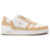 Image de Lacoste-Women Court SNKR-47SFA0064, Blanc/Marron Clair, 36 EU