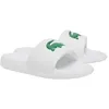 Image de Lacoste Sandales Serve Slide 1.0 pour femme, WHT/GRN, 37 EU